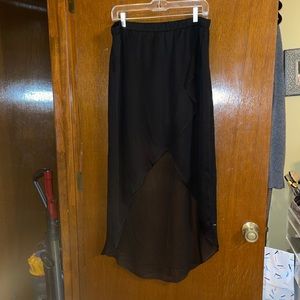 Express Hi/lo Black Skirt